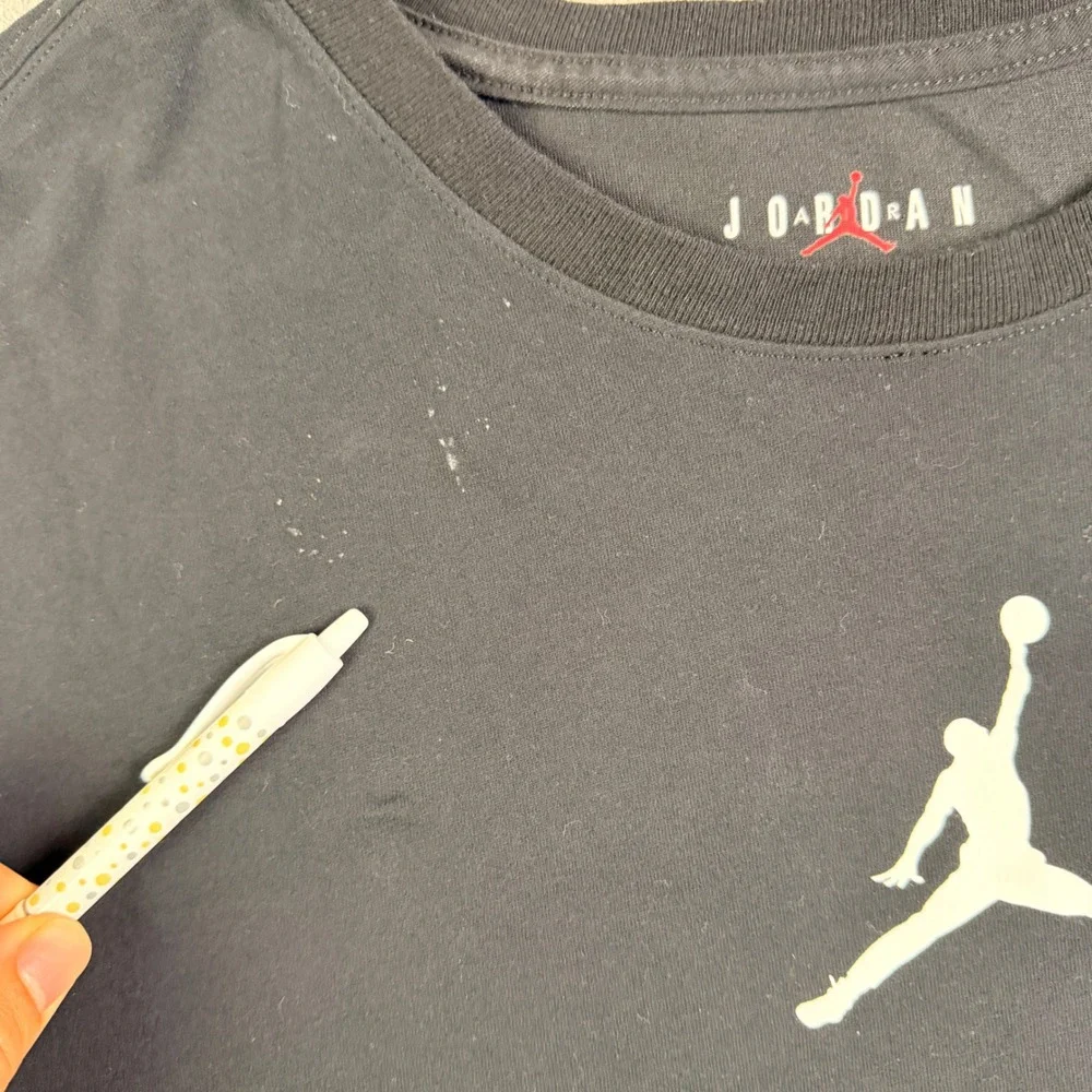 Nike Air Jordan Mens 3XL Black Dri-FIT Jumpman Logo Short Sleeve Graphic T-Shirt